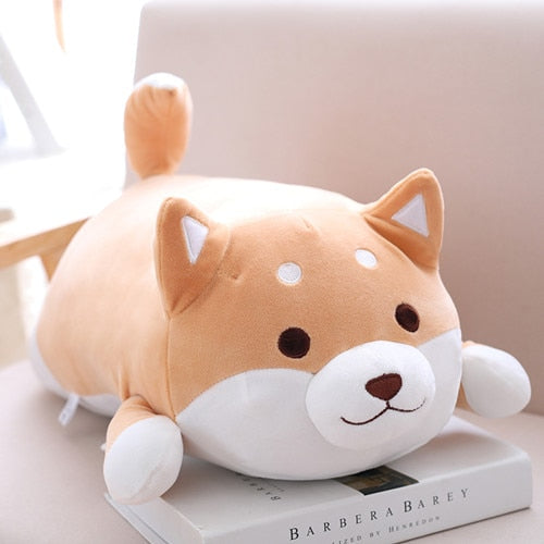 Kawaii Animal Cartoon Pillow Lovely Gift 36/55 Cute Fat Shiba Inu Dog Plush Toy Stuffed Soft for Kids Baby Children Good Quality