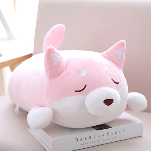 Kawaii Animal Cartoon Pillow Lovely Gift 36/55 Cute Fat Shiba Inu Dog Plush Toy Stuffed Soft for Kids Baby Children Good Quality