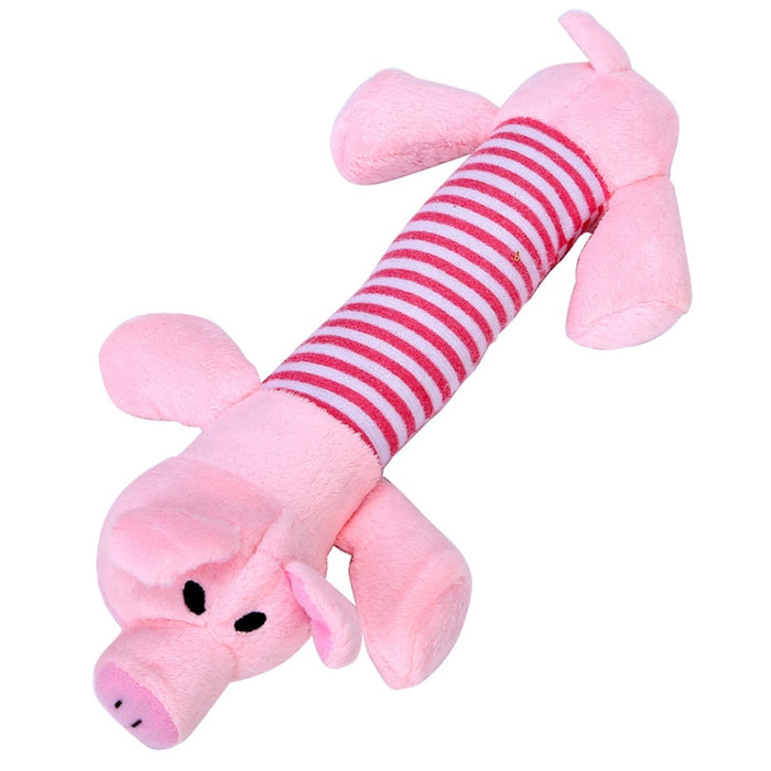 Squeak Chew Sound Toy Popular Elephant Duck Pig Plush Toys Pet Dog Cat Funny Fleece Durability Plush Dog Toys Fit for All Pets