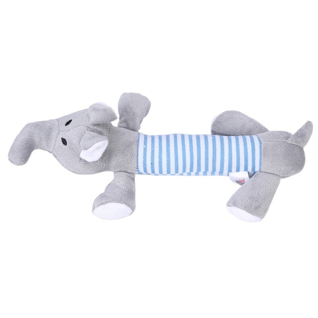 Squeak Chew Sound Toy Popular Elephant Duck Pig Plush Toys Pet Dog Cat Funny Fleece Durability Plush Dog Toys Fit for All Pets